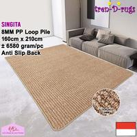 Gambar Tren-D-rugs karpet polos permadani salur tebal ruang tamu 160x210 NMs - LightGreyFelt dari NMs Lets dress up your home undefined 1 Tokopedia