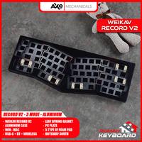 Gambar Mechanical Keyboard - WEIKAV Record Alice V2 - Alumunium - Spring Gasket - VIA - MILKY WHITE dari Rumah-Keyboard undefined 4 Tokopedia