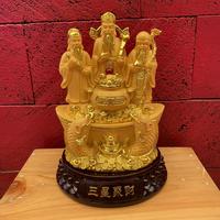 Gambar patung fu lu shou, dewa keberuntungan , dewa rejeki, 3 dewa dari kongsi baru undefined 1 Tokopedia