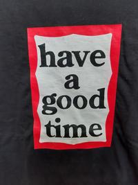 Gambar Kaos Have a Good Time HAGT warna Hitam Big Logo Red Frame Made in Korea T-Shirt dari PraiseForFuhrer ModelKit undefined 2 Tokopedia