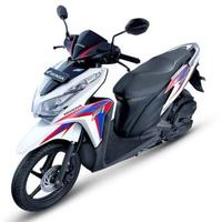 Gambar striping stiker motor honda Vario Techno 125 Fi 2012 putih-merah-biru dari TwinRR Striping Motor undefined 3 Tokopedia