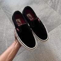 Gambar Sepatu vans slip on pro suede bw second original black white skate bmx dari Fatihfight id undefined 2 Tokopedia