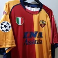 Gambar Jersey retro baju bola klasik AS Roma Home 2001/2002 UCL Version dari DriftStore Shop undefined 4 Tokopedia