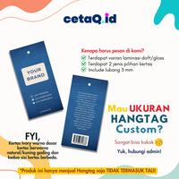 Gambar Cetak Hangtag Custom desain 2 SISI | Hang tag label baju | Handtag design - 4x4, AC - NON LAM dari cetaq.id undefined 2 Tokopedia