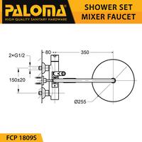 Gambar PALOMA FCP 1809S Shower Tiang Set Column Keran Mandi Kran Panas Dingin dari Gerai Kunci dan Keran undefined 2 Tokopedia