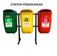 Gambar Stiker Vinyl  Rambu Label Tempat Sampah Organik Non Organik dan B3 / Label Rambu Tempat Sampah / Stiker Tempat Sampah - Model a Size S dari CINTA LINGKUNGAN undefined 3 Tokopedia