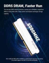 Gambar KINGBANK DDR5 16GB 6000 MT/s XMP SILVER HEATSINK C30 dari Harajuku Gaming undefined 5 Tokopedia