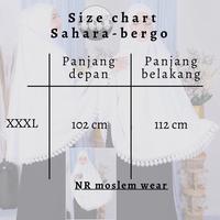 Gambar KERUDUNG BERGO UMROH DAN HAJI , BERGO PENUTUP DAGU BAHAN KATUN , BERGO BERKANTONG kode SAHARA-78 - Putih, XXXL dari NR Moslemwear undefined 3 Tokopedia