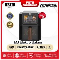 Gambar KOTA BATAM - MITO Air Fryer AF6 AF 6 Smart AI-Fryer Digital Low Watt 5Liter Semi Transparan Touch Screen LED Teknologi AI Terbaru GARANSI RESMI - Putih dari MJ Elektronik Batam undefined 1 Tokopedia