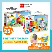 Gambar LEGO DUPLO Bundle - LEGO DUPLO 10954 My First Number Train + LEGO DUPLO Town 10421 Alphabet Truck dari LEGO ID Official Distributor undefined 1 Tokopedia