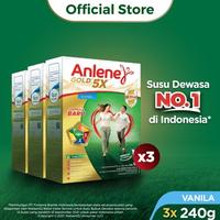 Gambar Anlene Gold 5X Susu Bubuk Dewasa Vanila 3X240G - Tulang & Sendi dari Nhyastore undefined 1 Tokopedia