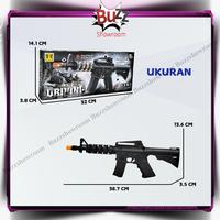 Gambar Tembakan Anak M16 Mainan Lampu Sound Cahaya Gun Mi6 Electic dari Buzzshowroom undefined 3 Tokopedia
