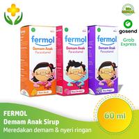 Gambar Fermol Demam Anak Sirup 60 ml Obat Penurun Demam Anak Nyeri Ringan - Stroberi dari APOTEK BAROKAH MEDIKA undefined 1 Tokopedia