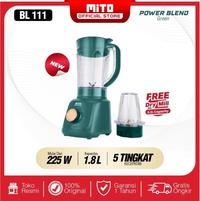 Gambar MITOCHIBA BLENDER PLASTIK BL-111 BLENDER DRY MILL 1.8 LITER - Hitam dari Home Electro undefined 3 Tokopedia