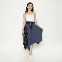 Gambar Okainku Selampai skirt dress Navy tenun ikat - Skirts dari OKAINKU undefined 1 Tokopedia