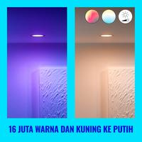 Gambar [PROMO] WiZ Lampu Smart LED Downlight 10W WiFi RGB - Lampu Ceiling Plafon Panel dari WiZ Lighting Official Shop undefined 4 Tokopedia