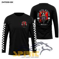 Gambar T Shirt Kaos Motor Pria Custom Ride With Attitude Baju Kaos Motorcycle Rider Classic Otomotif Distro Lengan Panjang - Hijau Army, M dari Kaos Pria T-Shirt Man Distro undefined 3 Tokopedia