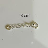Gambar Chain Extention Silver / Rantai extender Sterling Silver 925 / Rantai sambungan gelang kalung 7 cm dari Bali-Jewel undefined 1 Tokopedia