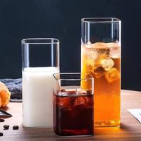 Gambar Gelas Borosilikat Square – Cangkir Minuman Elegan untuk Jus dan Minuman Segar - 400 ml dari Wollmart Home Centerr undefined 3 Tokopedia