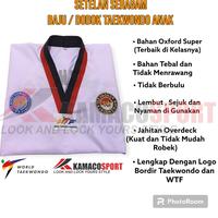 Gambar READY STOCK BAJU /DOBOK TAEKWONDO ANAK SATU SET LOGO BORDIR - 6 dari Fauzi Collectionn undefined 3 Tokopedia
