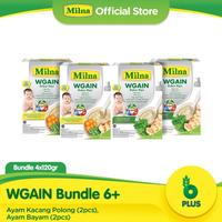 Gambar Bundle 4 Milna Wgain 6+ Ayam Bayam / Ayam Kacang Polong / Mix Variant - Ayam Bayam dari babyju undefined 4 Tokopedia