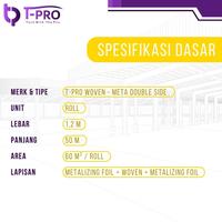 Gambar Aluminium Foil Woven / Karung Metalizing - Double Side | T-PRO | Peredam Panas Atap / Genteng / Ducting / Tembok | Bangunan / Rumah | Insulation / Insulasi Panas dan Dingin | Terbaik, Murah dan Terlaris dari Insulation Store Jakarta undefined 3 Tokopedia