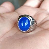 Gambar Cincin Batu Akik Peata Natural Spirtus Biru Mizone Chalcedony Minima - 7 dari stonecole undefined 4 Tokopedia