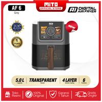 Gambar MITO AIR FRYER SMART AI-FRYER AF 6 / AF 6 AI-FRYER DIGITAL LOW WATT KAPASITAS 5 LITER TOUCH SCREEN LED - MITO AF 6 PUTIH dari WIJAYA ELEKTRONIK SEMARANG undefined 3 Tokopedia