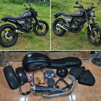 Gambar Paket Ducati Scrambler Megapro, Megapro Mono, Tiger Fullblack - Verza injeksi, Mengkilat dari ARCADE SYUPO undefined 1 Tokopedia