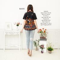 Gambar Top Floral Batik Wanita Baju Blouse Atasan Blus Formal Casual TBBA153 - Hitam 2 dari Batik Danara undefined 5 Tokopedia
