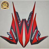 Gambar Stiker Striping List Body Motor Honda Vario Techno 125 2015 Hitam Grey - Merah dari TwinRR Striping Motor undefined 2 Tokopedia
