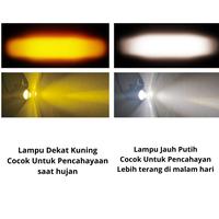 Gambar Lampu Tembak Sorot  Laser Led Motor Waterproof D2 Double Saklar Tembus Kabut Hujan Alumunium Alloy 2 Mode Warna Kuning Dekat Putih Jauh IP65 Lampu Led dari Remake Shop undefined 5 Tokopedia