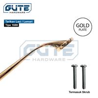 Gambar Tarikan Laci 1688 / Tarikan Lemari Handle Minimalis Handle Laci Lemari - 1688 GOLD PLATE dari Gute Hardware undefined 3 Tokopedia