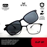 Gambar O.W.L Kacamata Clip On Frame 15210 Pria (Termasuk Lensa) - Black - Gold dari OWL Eyewear Indonesia undefined 2 Tokopedia