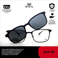 Gambar O.W.L Kacamata Clip On Frame 15210 Pria (Termasuk Lensa) - Black - Gold dari OWL Eyewear Indonesia undefined 1 Tokopedia