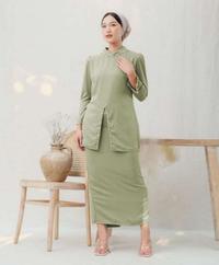 Gambar Terlaris (ADA JUMBO) Oneset Elliza Kurung Melayu Dress Setelan Wanita Baju Kondangan Kekinian Full Payet 2024 - Maroon, M dari barubbery undefined 3 Tokopedia