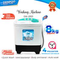 Gambar MESIN CUCI 2 TABUNG DENPOO DW 8901 4P - 8KG dari DENPOO OFFICIAL BALI undefined 1 Tokopedia