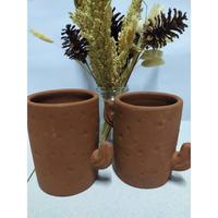 Gambar gerabah terracota dekorasi ruangan pot tanah liat bentuk kaktus kerajinan tangan 10 cm dari Griya ATP undefined 2 Tokopedia