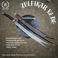 Gambar ZULFIKAR TRIBAL BLACK GOLD V2 75CM TEBAL 4MM KALIGRAFI PERMANEN dari jegeur Katana undefined 1 Tokopedia