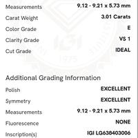 Gambar LAB GROWN DIAMOND E-VS1 3.01CARAT dari JW Mahira undefined 3 Tokopedia