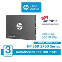 Gambar S750 Hewlett Packard HP SSD SATA III 256GB 512GB 1TB 2.5" SATA3 SSD - SSD, 512gb dari Licensee SSD Store undefined 1 Tokopedia