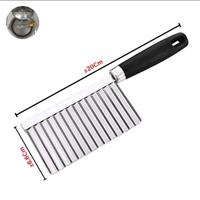 Gambar Pisau acar / pisau grigi / pisau gelombang kentang wortel timun pisau stainless - Tipis dari Rianmalikk undefined 3 Tokopedia