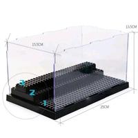 Gambar Lego Box Mini Display Mika RNA HITAM BLACK base plate Assembly display case acrylic box Tatakan MIKA.bootleg dari gemal undefined 2 Tokopedia