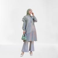 Gambar TUNIK MURAH - NEW RUMAISHA TUNIK PRINT PREMIUM - OLIVE, M dari barubbery undefined 4 Tokopedia