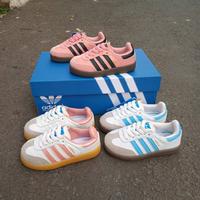 Gambar SEPATU ANAK PEREMPUAN SNEAKERS CASUAL AD1DAS SAMBA MODEL TALI PINK - Hitam Pink, 24 dari TOKO NADHIF Q.R undefined 1 Tokopedia