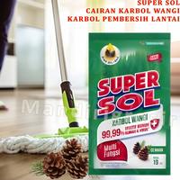 Gambar Karbol Pembersih Lantai * Super Sol * Karbol Super Sol Aroma Cemara * 1 Renceng 12pcs dari MD mandiri undefined 1 Tokopedia