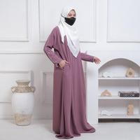 Gambar ABAYA BASIC HABIBAH ANAK DAN DEWASA GAMIS CRINGKLE PREMIUM - Broken White, XL, Anak 10-11 dari YANI_KAYUNGYUN_COLLECTION undefined 4 Tokopedia