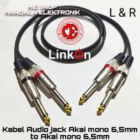 Gambar Kabel audio Jack akai mono 6,5mm to jack Akai mono 6,5mm murah - 50cm dari Mandala Elektronik 12.17 undefined 1 Tokopedia