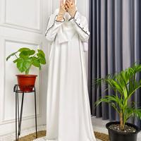 Gambar ABAYA BASIC HABIBAH ANAK DAN DEWASA GAMIS CRINGKLE PREMIUM - Broken White, XL, Anak 10-11 dari YANI_KAYUNGYUN_COLLECTION undefined 3 Tokopedia