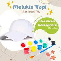 Gambar PAKET MELUKIS TOPI BASEBALL ANAK! (DIY BASEBALL HAT PAINTING KIT) PERFECT FOR HAMPERS, GIFT, AND SOUVENIR! - 6 warna cat dari Di Colection 2 undefined 1 Tokopedia